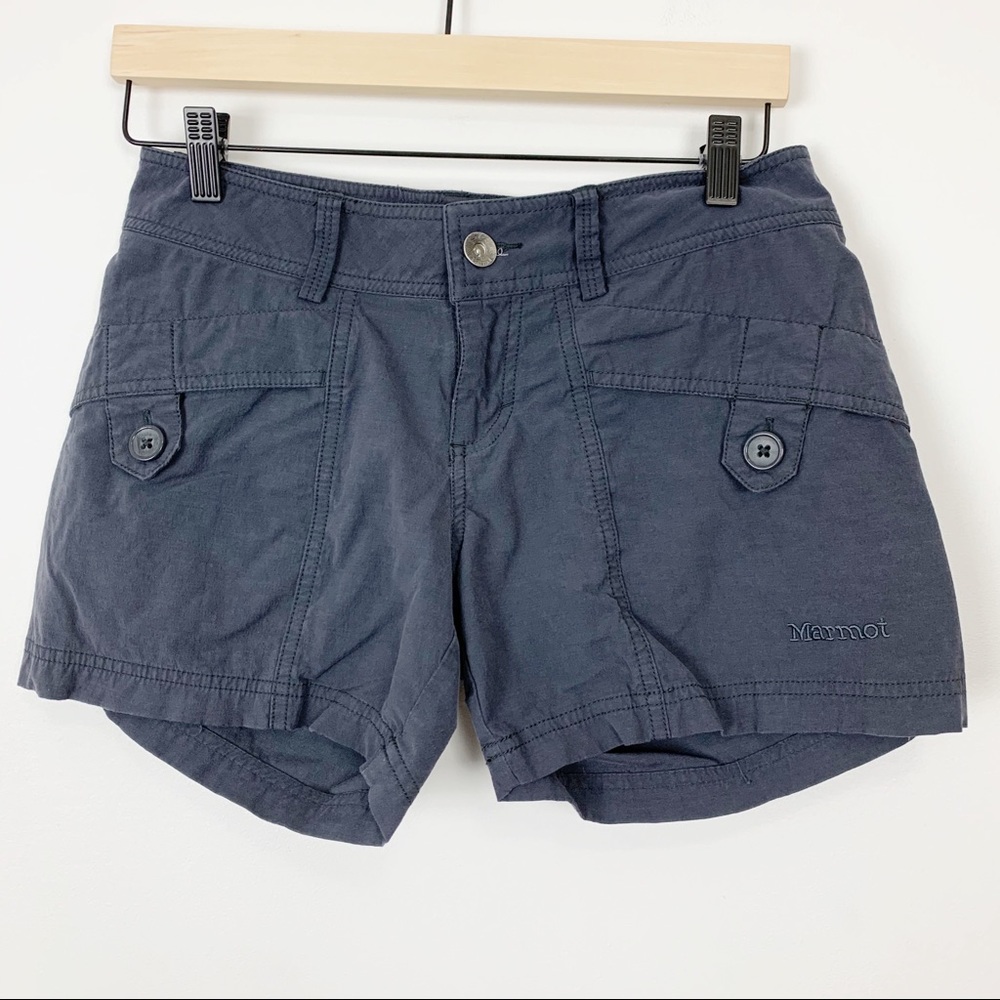 Marmot shorts gray outdoor hiking camp size 4